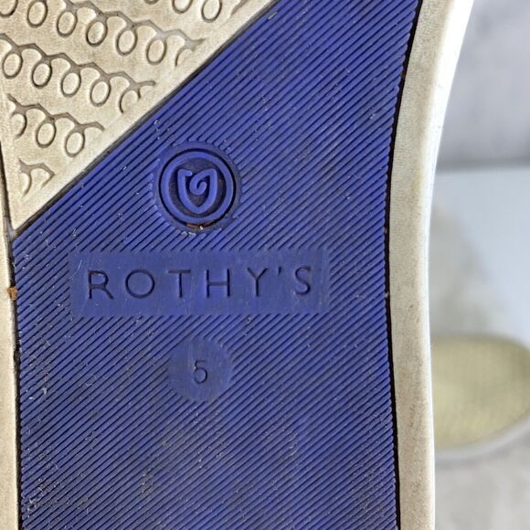 Rothy’s Lemon Yellow Honeycomb Slip On Sneakers Shoes Sz 5 Recycled Materials - Picture 3 of 13